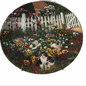 Floral Purr-fume Cat Collector Plate Higgins Bond